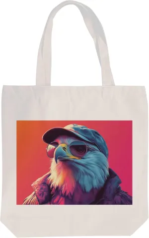 animals cool bird bold colors Canvas Totes Women Tote Bag for Customized Friend Reusable Canvas Grocery Bags