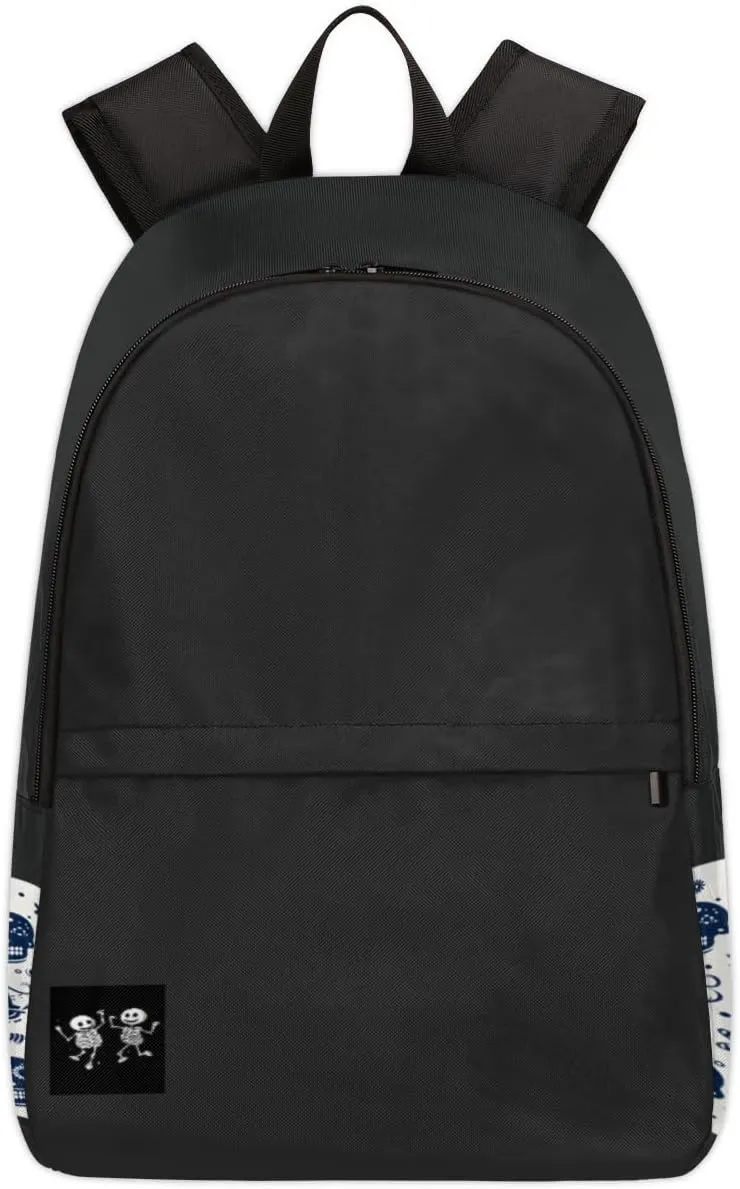 Backpack Casual Backpack for Men and Women Carry on Backpack Travel Backpack for Men Large Capacity Skull Backpacks Lightweight Laptop Backpack Premium Business Backpack Simple Daypack Backpacks,Black