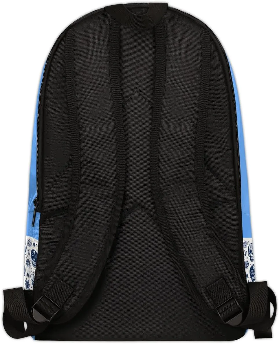 Backpack Casual Backpack for Men and Women Carry on Backpack Travel Backpack for Men Large Capacity Skull Backpacks Lightweight Laptop Backpack Premium Business Backpack Simple Daypack Backpacks,Blue