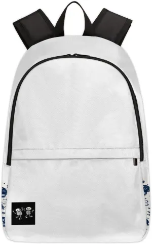 Backpack Casual Backpack for Men and Women Carry on Backpack Travel Backpack for Men Large Capacity Skull Backpacks Lightweight Laptop Backpack Premium Business Backpack Simple Daypack Backpacks,White