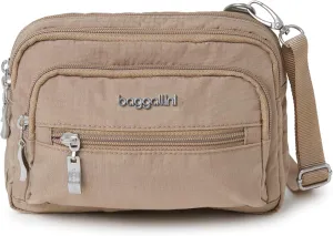 Baggallini Triple Zip Small Crossbody Bag