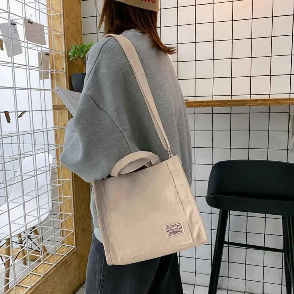 Beach Tote Bag Casual Canvas Messenger Bag Crossbody Handbags Shoulder For Girls Outdoor Shopping Travel W