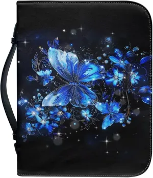 Bible Cover Men and Women's Lightweight PU Leather Bible Carrying Case Bible Cover for Church Handy Scripture bag