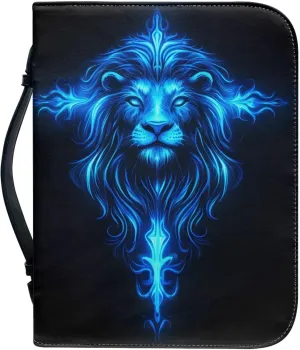 Bible Cover Men and Women's Lightweight PU Leather Bible Carrying Case Bible Cover for Church Handy Scripture bag