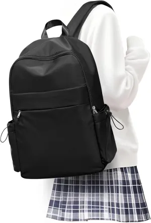 Black Backpack for Women School College Work Teen Backpack Bookbag Middle High School Bag Girls Boys Backpacks Men Casual Daypack Backpacks with Laptop Compartment mochilas para mujer