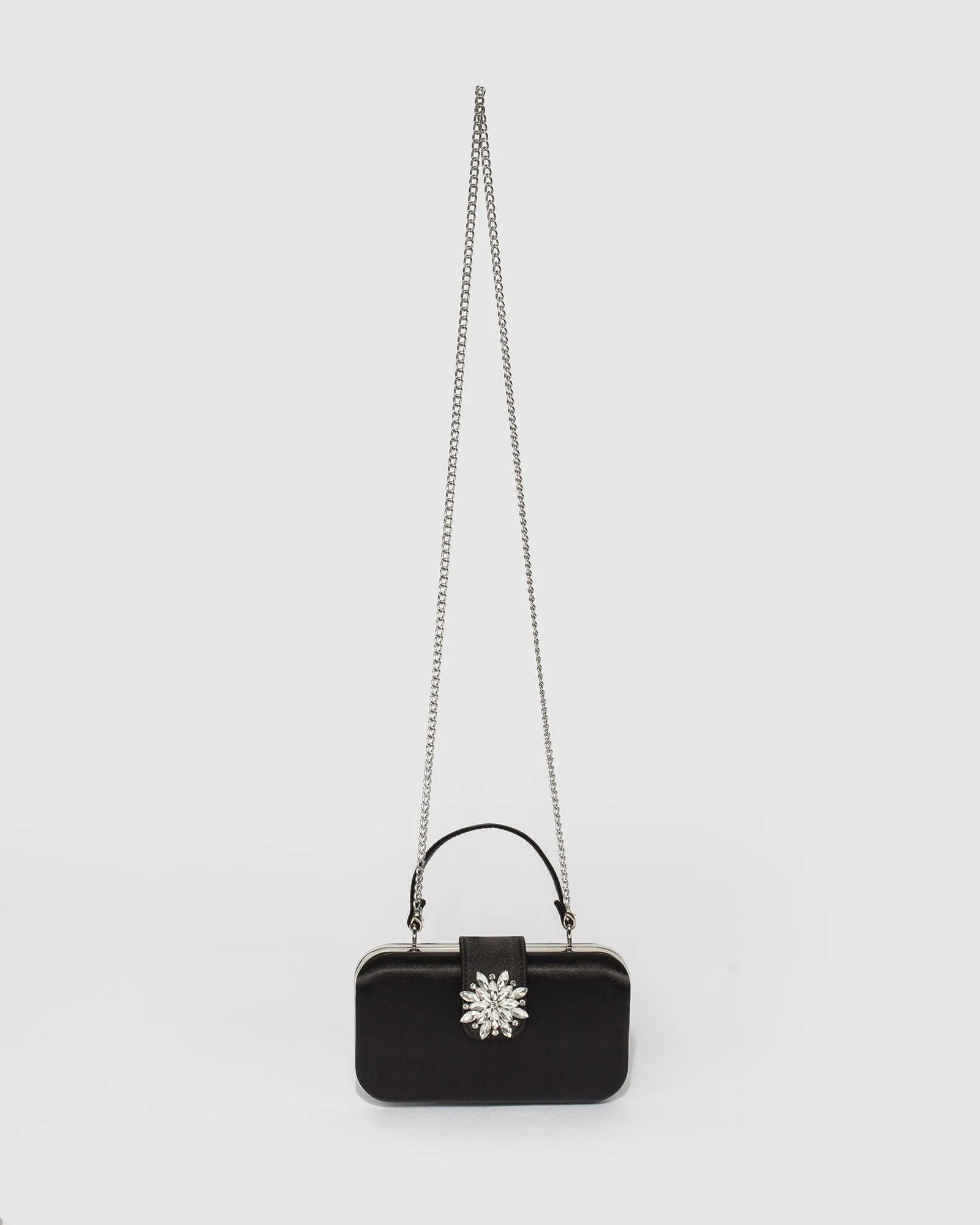 Black Penelope Hardcase Clutch Bag