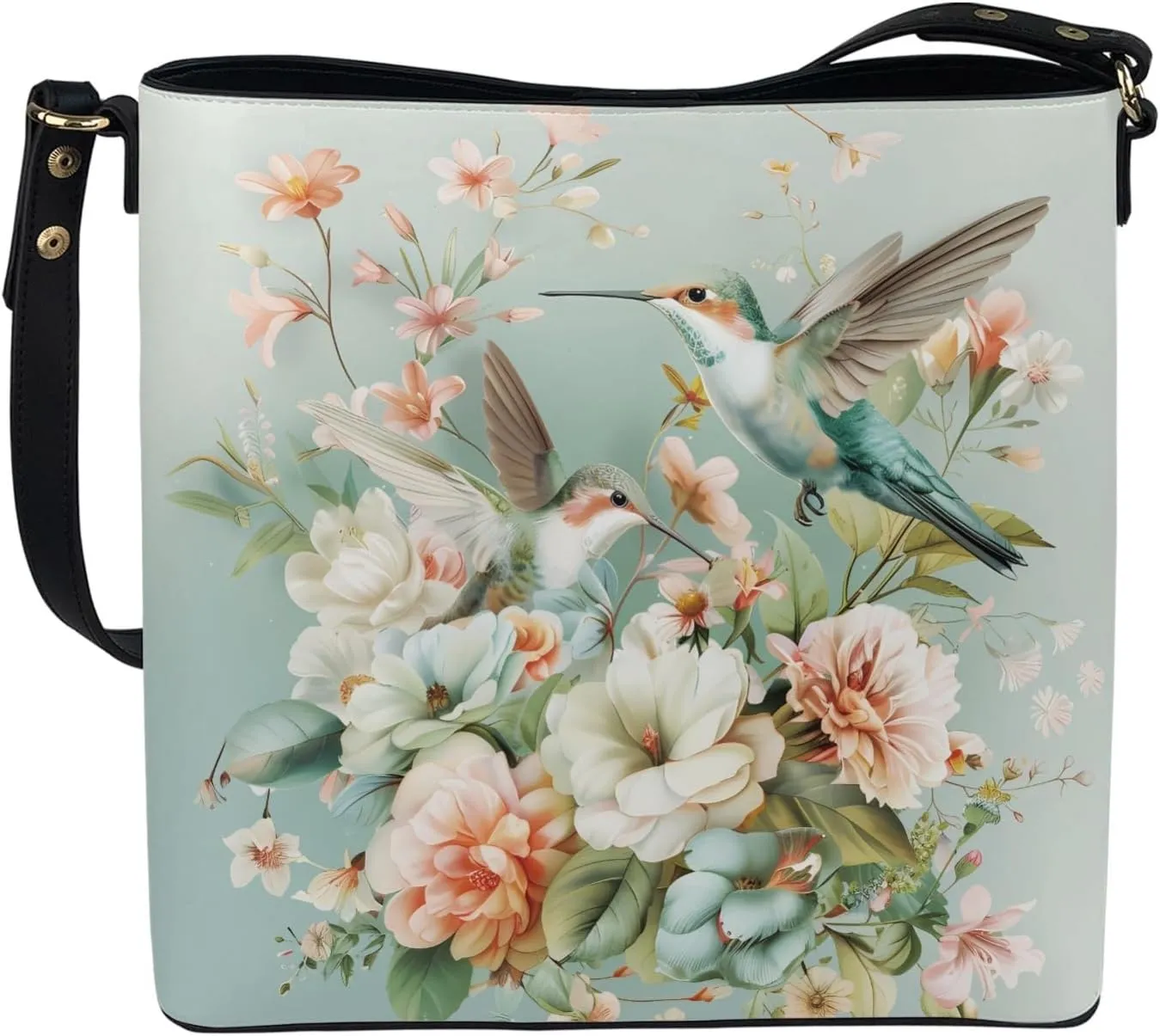 Boho Bags for Women Leather Handbag Shoulder Bucket Crossbody Purse