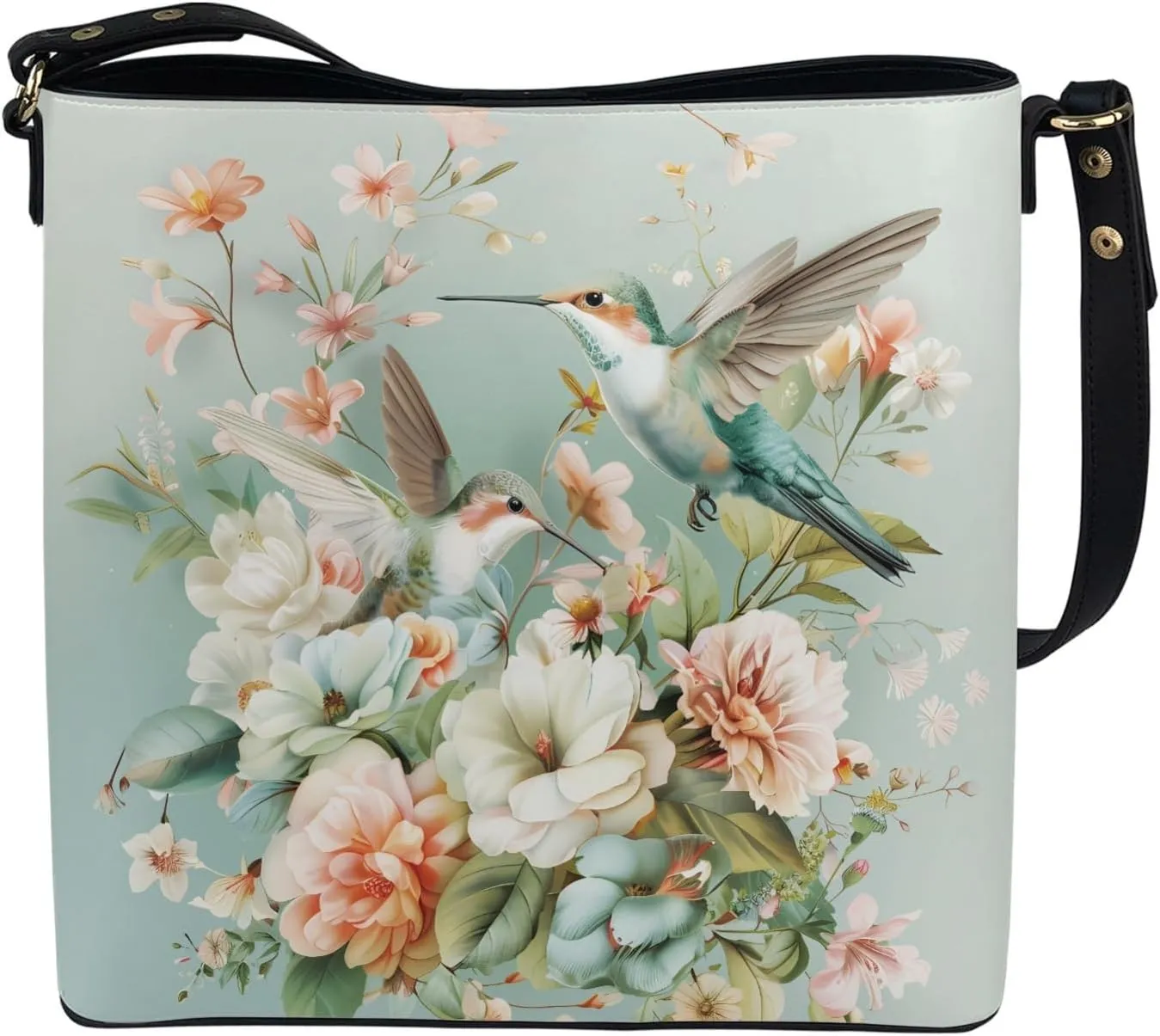 Boho Bags for Women Leather Handbag Shoulder Bucket Crossbody Purse
