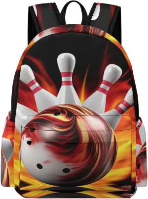 Bowling Ball Laptop Backpack for Women Lightweight Computer Bag Casual Bag Travel Backpacks for Men