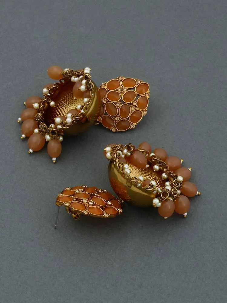 Brown Bubble Jhumkis