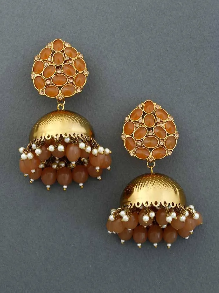 Brown Bubble Jhumkis