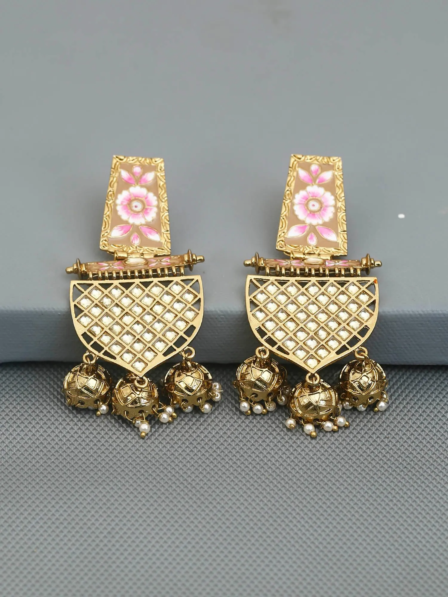 Brown Malika Jhumkis