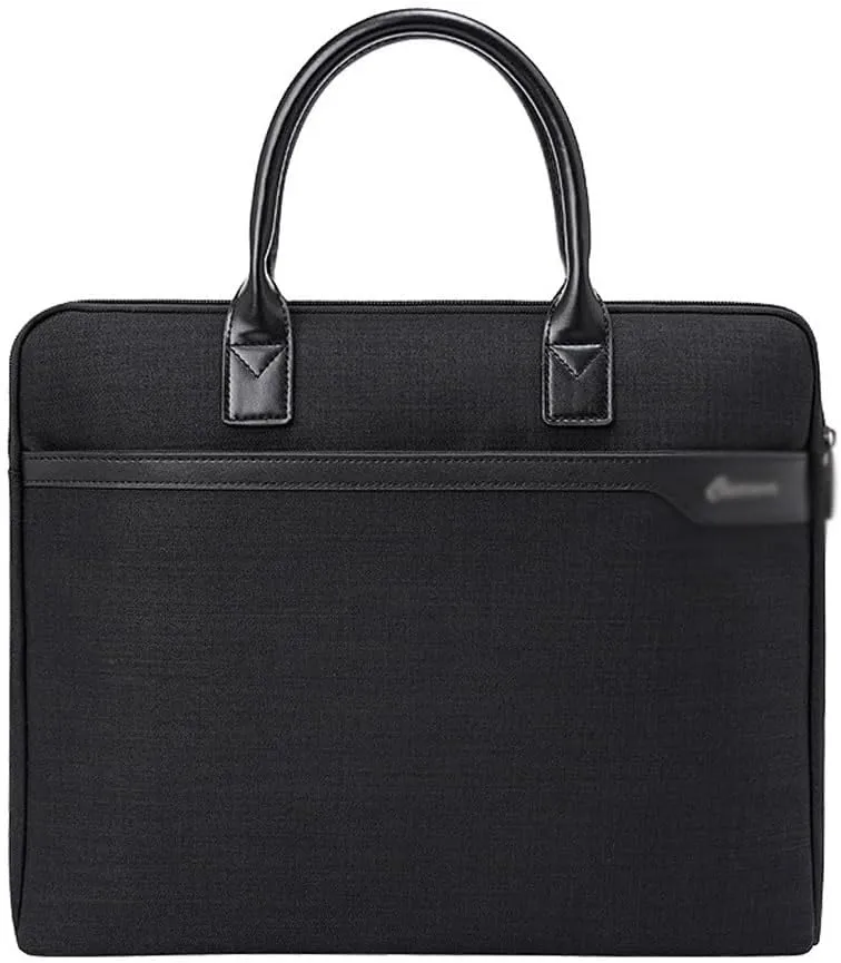 Business Computer Bag Portable Meeting Document Bag Waterproof Large Capacity Briefcase for Men