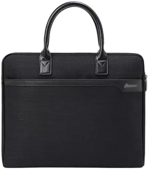 Business Computer Bag Portable Meeting Document Bag Waterproof Large Capacity Briefcase for Men