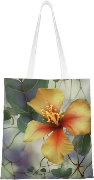 Canvas Tote Bag Aesthetic for Women Green Eucalyptus Leaves Shopping Bags Large Tote Shoulder Bag Reusable Grocery Bags Hobo Bags Casual Handbags Cute Cloth Bags Birthday Gifts