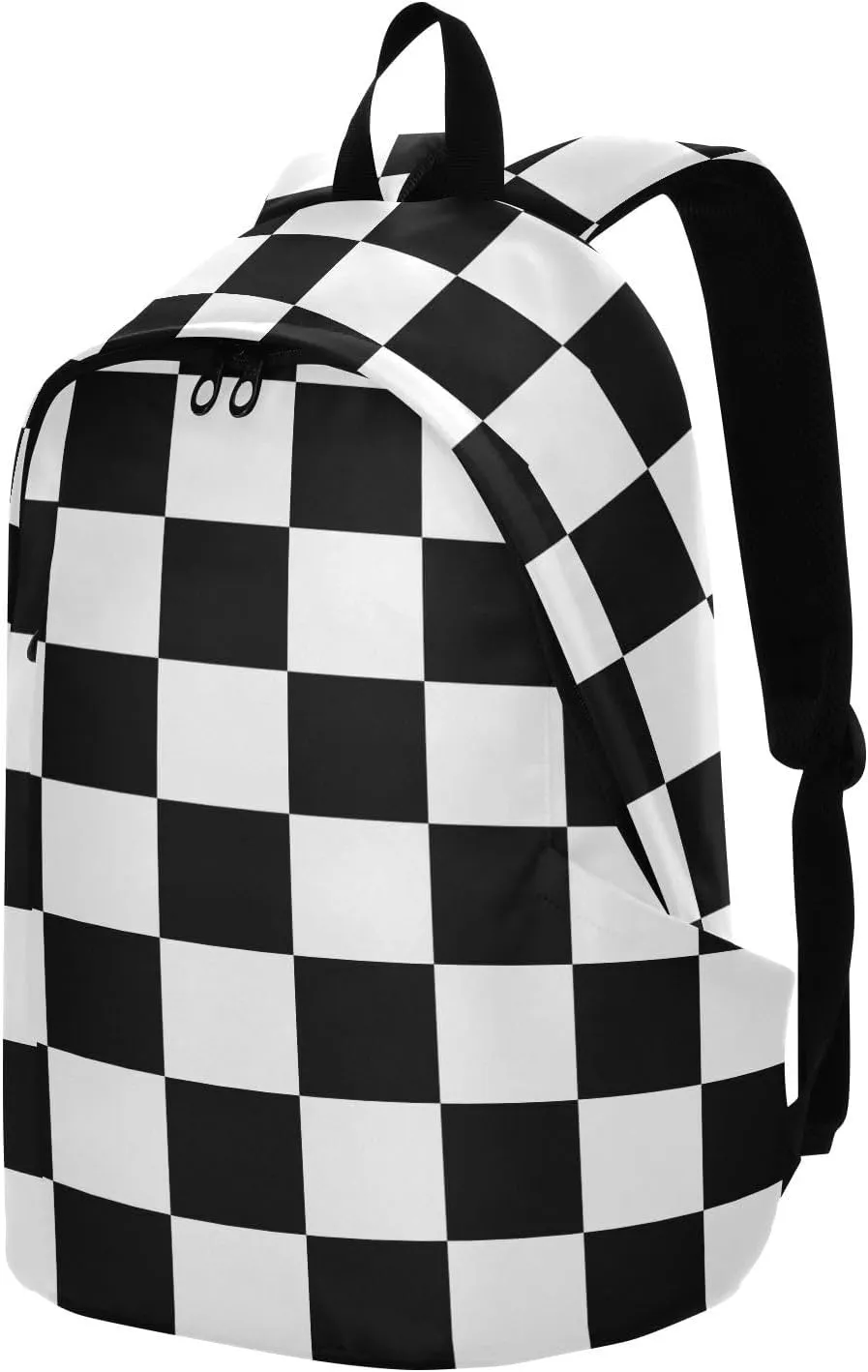 Checkerboard Plaid Travel Laptop Backpack for Women Large Durable Bag Lightweight Backpacks Casual Daypack Back Pack for Airplanes Work Travel Weekend Men Business