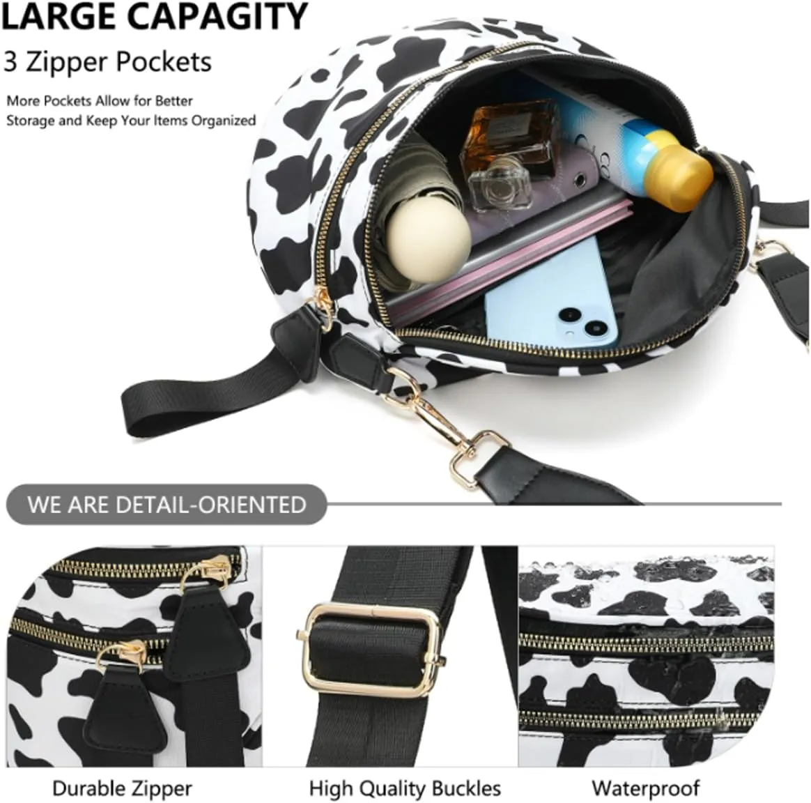 Checkered Nylon Sling Crossbody Bag Women Backpack Fanny Packs Bags Bum Bag Cute Hobo Shoulder Sport Wallet Purses 2025