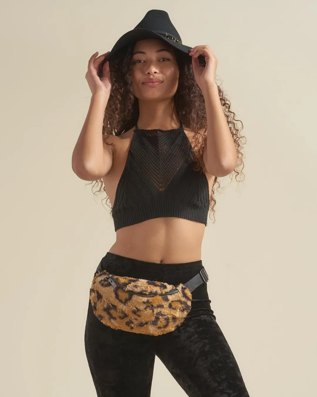 Cheetah ULTRA SOFT Faux Fur Fanny Pack