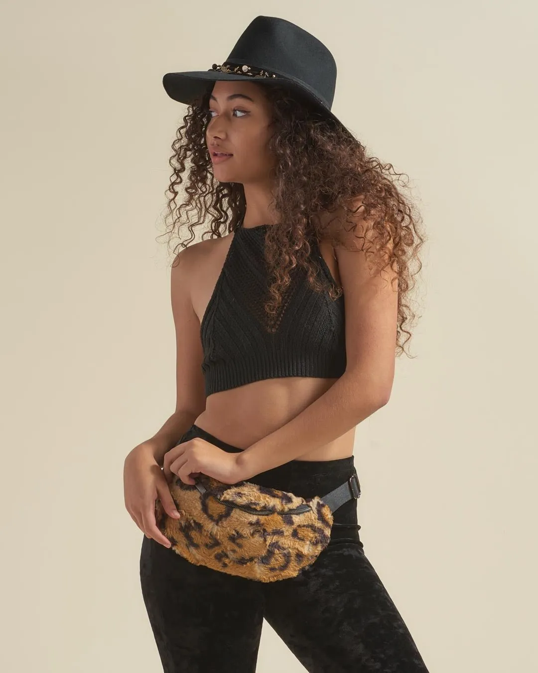 Cheetah ULTRA SOFT Faux Fur Fanny Pack