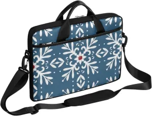 Christmas Modern Theme Laptop Shoulder Bag Tablet Computer Notebook Sleeve Messenger Bags Carrying Case with Strap Briefcase Tote for 14 15 in Laptops