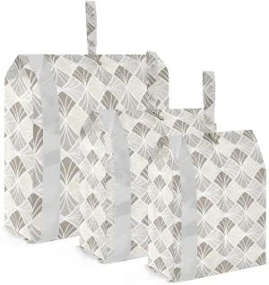 Classic Geometric Art Packing Cubes Set of 3, Lightweight Travel Luggage Organizers Foldable Bags for Easy Packing and Organization