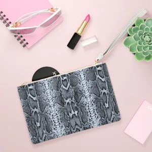 Clutch Bag-Grey Snake