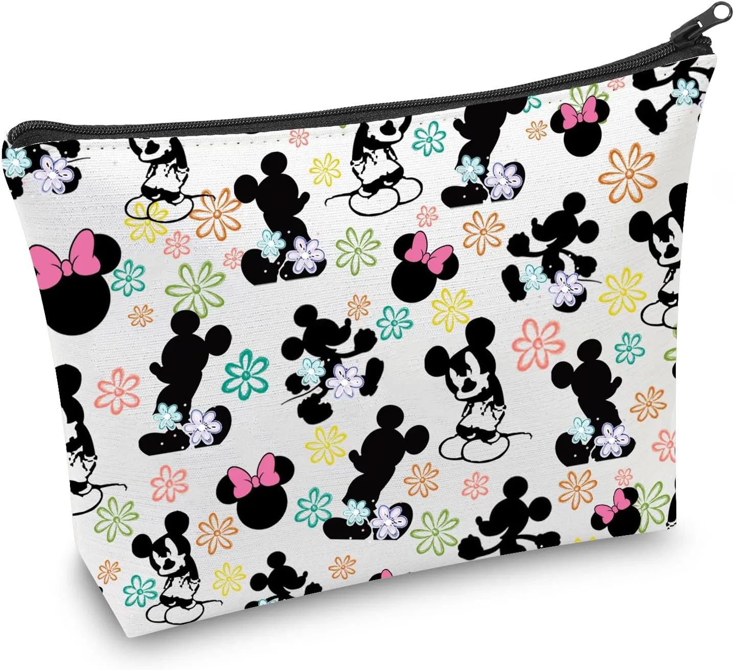 CMNIM Cartoon Mouse Makeup Cosmetic Bag Mouse Lover Gifts Bag for Women Friends Magic Mouse Travel Makeup Pouch Toiletry Case (Cartoon Mouse Makeup bag)