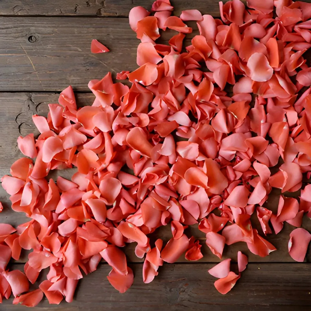 Coral Rose Petals