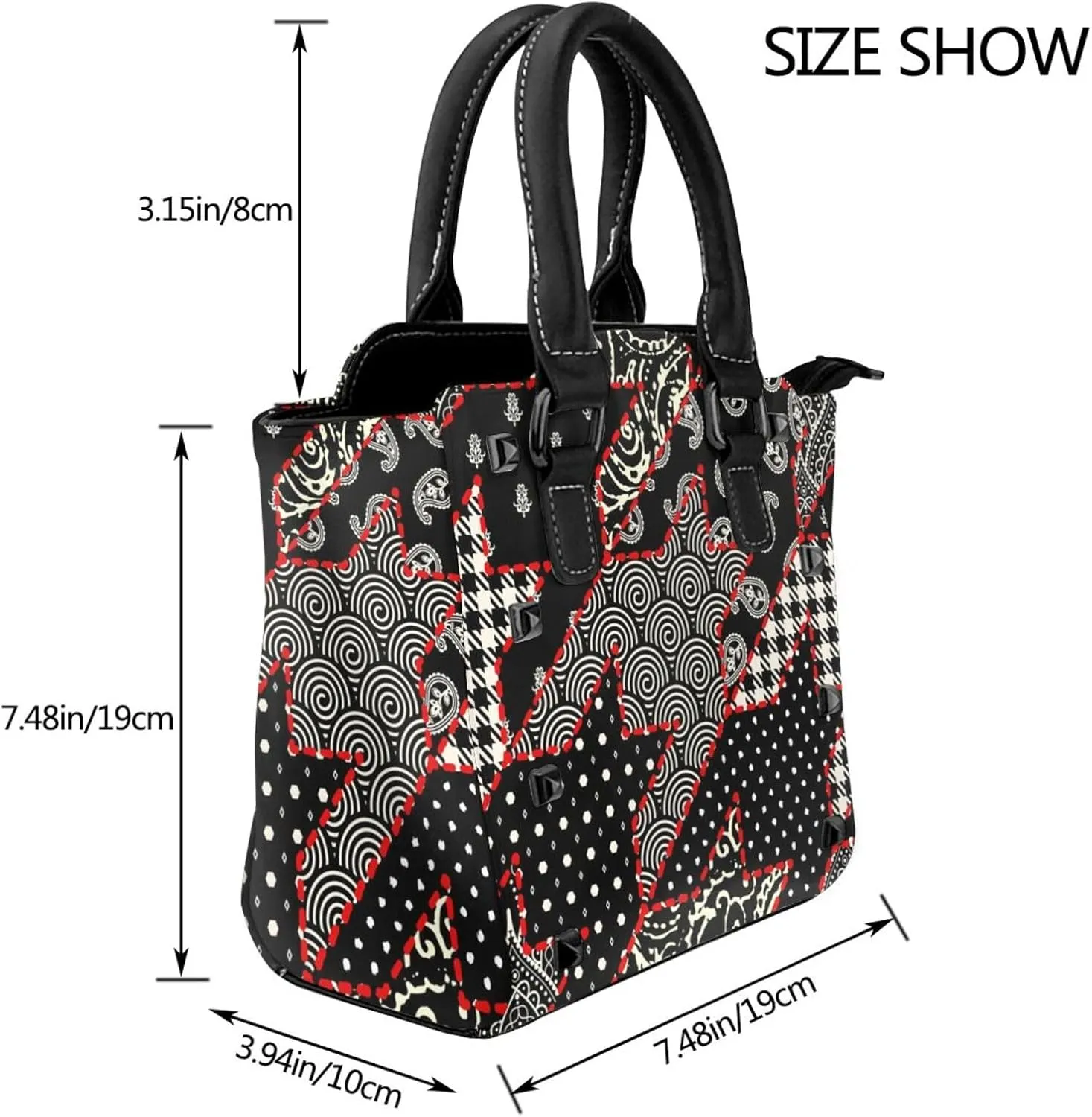 Crossbody Bags Studded Tote Bag Women's Shoulder Bags Purse Handbags for Women