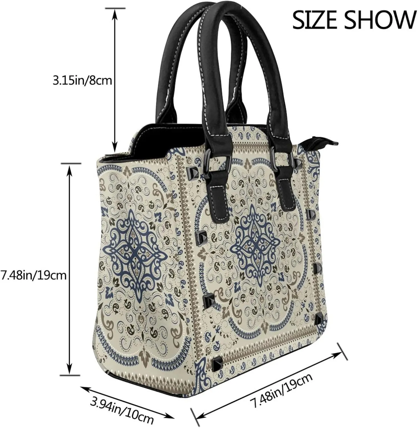 Crossbody Bags Studded Tote Bag Women's Shoulder Bags Purse Handbags for Women