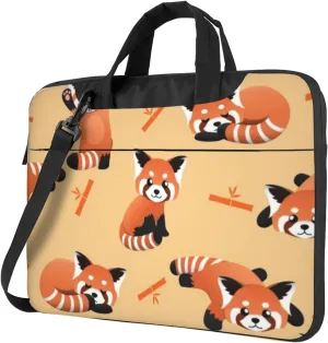 Cute Red Panda Animals Modern 13-15.6 Inch Laptop Bag For Man And Women, Computer Messenger Bag, Trendy Shoulder Strap Design