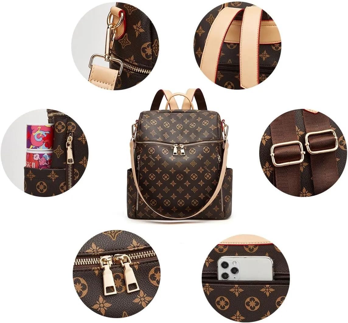 Darein Backpack Purse for Women Teacher Bag Womens Backpacks Leather Travel Backpack Fashion