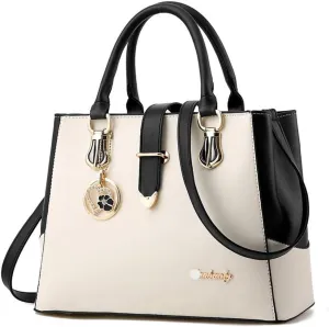 Dayfine Top Handle Handbags for Women PU Leather Satchel Handbag Tote Purse Shoulder Bags Crossbody Bag Briefcase Modern Lady