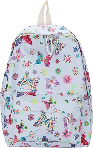 Fashion Cloth Canvas Backpack for Women Soft Rucksack Ladies Shoulder Bags Medium Antitheft Backpack for Women(Blue)