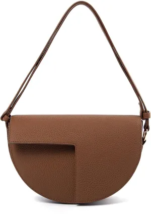 Fashion Waterproof Leather Shoulder Bags, Classic lightweight Saddle Bag Purses,Designer Underarm Bag for Women