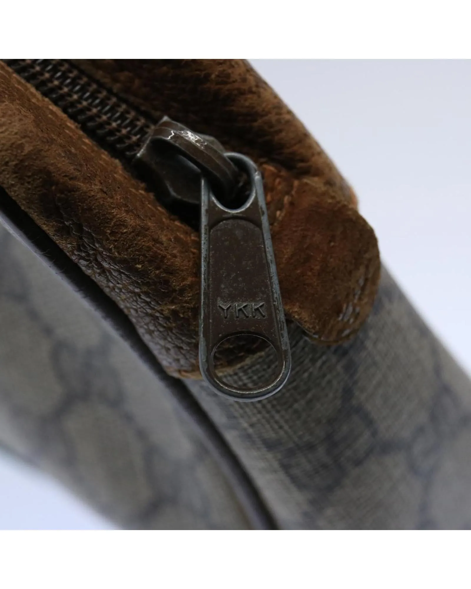 GG Supreme Web Sherry Line Clutch Bag with Beige and Red Canvas