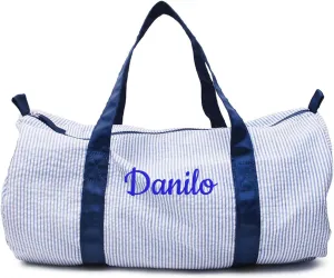 gorm Personalized Embroidered Kids Duffel Bag, Toddler Diaper Bag, Child Gifts, Overnight Bag, Dance Bag,Custom Name Backpack, Embroidered Backpack Adult (BLUE,46x24cm)