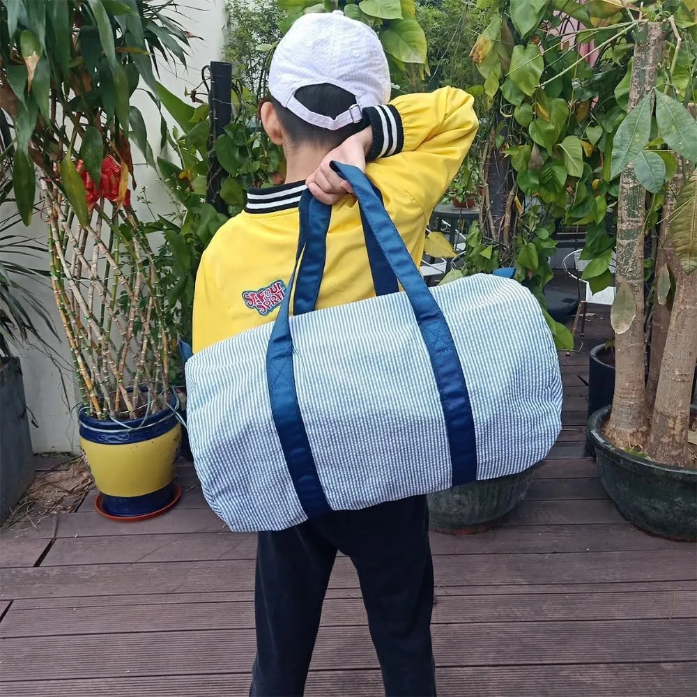 gorm Personalized Embroidered Kids Duffel Bag, Toddler Diaper Bag, Child Gifts, Overnight Bag, Dance Bag,Custom Name Backpack, Embroidered Backpack Adult (BLUE,46x24cm)