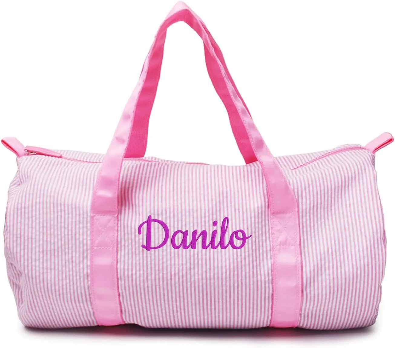 gorm Personalized Embroidered Kids Duffel Bag, Toddler Diaper Bag, Child Gifts, Overnight Bag, Dance Bag,Custom Name Backpack, Embroidered Backpack Adult (PINK,46x24cm)