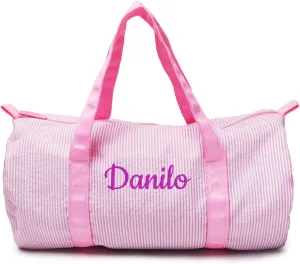 gorm Personalized Embroidered Kids Duffel Bag, Toddler Diaper Bag, Child Gifts, Overnight Bag, Dance Bag,Custom Name Backpack, Embroidered Backpack Adult (PINK,46x24cm)