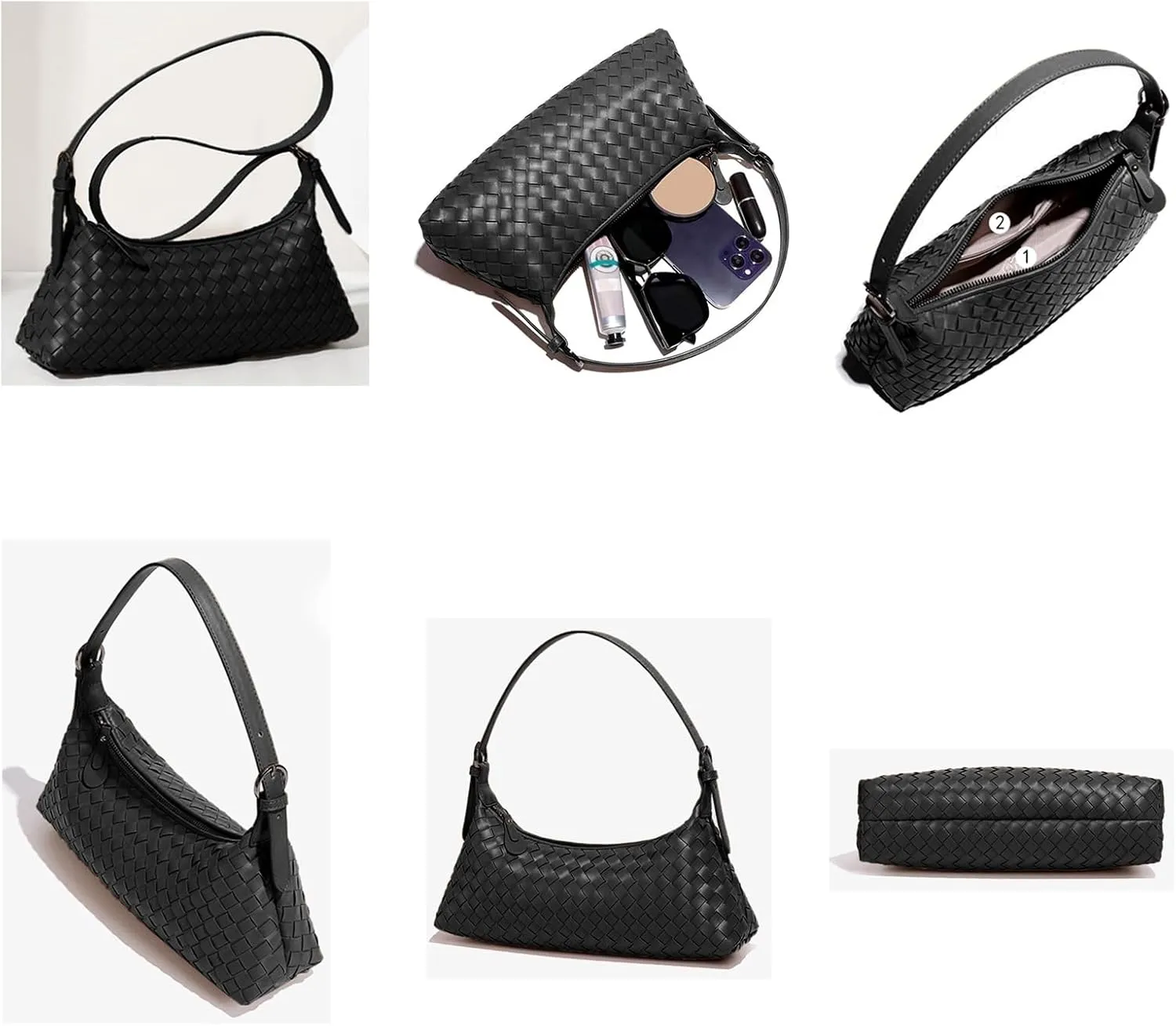 Handbags Shoulder Bags for Women Small Bags Women's Woven Tote Bag Crossbody Handbag Travel Hand Bag Purse Hobo