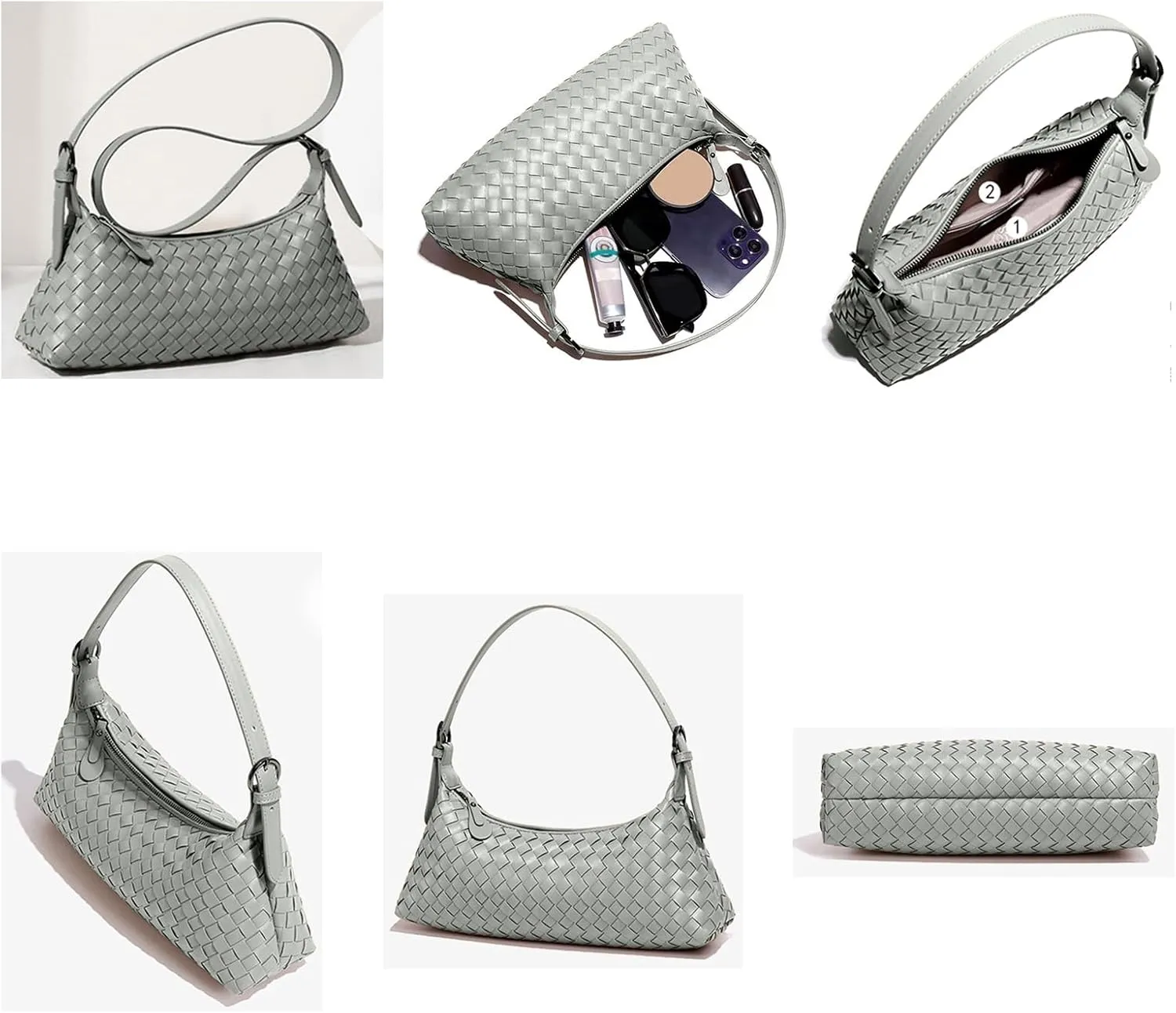 Handbags Shoulder Bags for Women Small Bags Women's Woven Tote Bag Crossbody Handbag Travel Hand Bag Purse Hobo