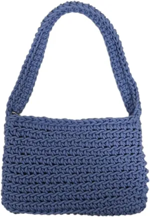 Handcrafted Crochet Cotton Handwoven Boho Knit Beach Shoulder & Tote Bag for Women Summer Vacation Essential