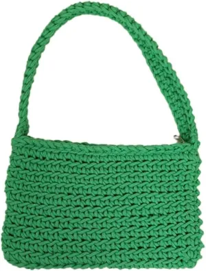 Handcrafted Crochet Cotton Handwoven Boho Knit Beach Shoulder & Tote Bag for Women Summer Vacation Essential