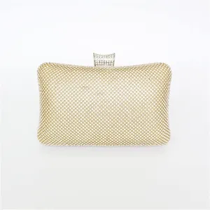 Handmade Rhinestone Atmospheric Dinner Bag Classic Diamond-Encrusted Evening Bag Women's Pie Rival Take The Bag(D)