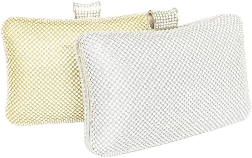 Handmade Rhinestone Atmospheric Dinner Bag Classic Diamond-Encrusted Evening Bag Women's Pie Rival Take The Bag(D)