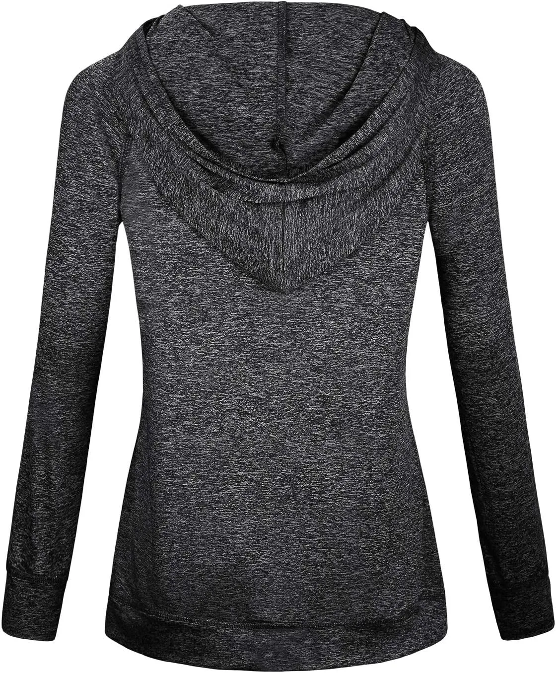 Hibelle Women's Full-Zip Fleece Lined Hoodie Sports Sweatshirts with Handy Pockets & Inside Pocket