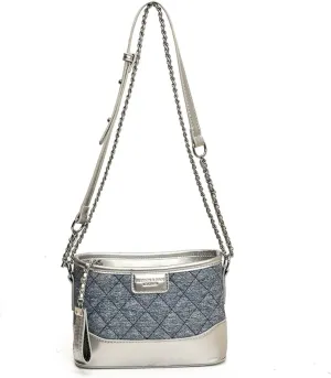 Hobo Bag For Women, Color-Block Wide Shoulder Strap Crossbody and Single Shoulder Bag,Functional Design