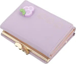 Homoyoyo Wallet Id Window Pu Leather Cartoon Mini Coin Wallet Small Change Purse for Girls Foldable Functional