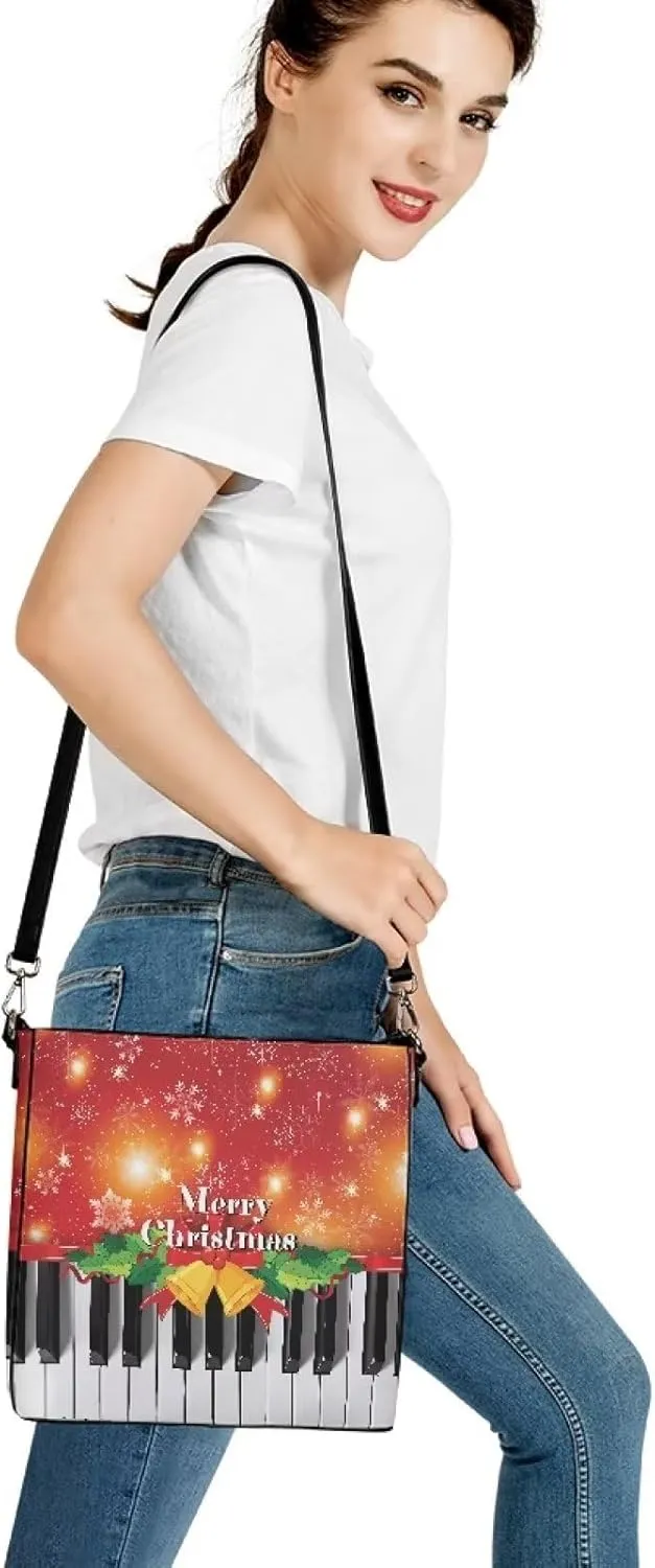 HUGS IDEA Boho Bags for Women Leather Handbag Shoulder Bucket Crossbody Purse